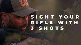 Sight in a rifle with just 3 shots