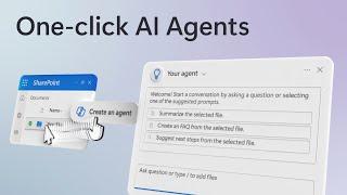 One-click AI agents in SharePoint and Teams - focused on files you select (Microsoft 365 Copilot)