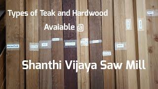 Types of Teak and Hardwood | Shanthi Vijaya Saw Mill