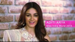 INDIA, Aditi Arya - Contestant Introduction : Miss World 2015