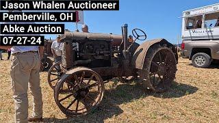 Results - Old Farm Tractors - Farmall - McCormick Deering - Abke Auction 07-27-24