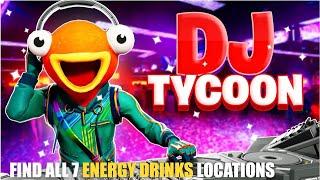 DJ TYCOON MAP FORTNITE CREATIVE - FIND ALL 7 ENERGY DRINKS LOCATIONS