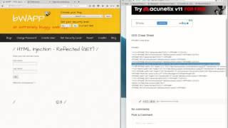 bWAPP - HTML Injection - Reflected (GET)
