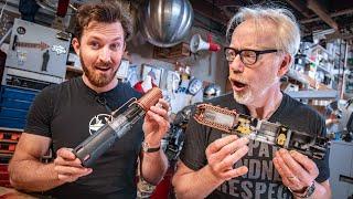 Adam Savage Reacts to Hacksmith's Newest Lightsaber!