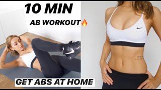 10MIN AB WORKOUT // NO EQUIPMENT| GET ABS IN 20DAYS WORKOUT CHALLENGE