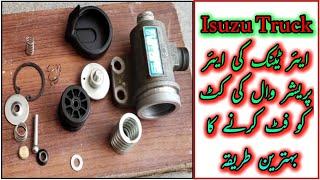 How to Fit the Kit for Air Pressure Value in Isuzu FTR Air Tank | Auto Tech 786