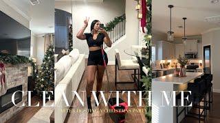 RESET VLOG | CLEAN WITH ME AFTER HOSTING A CHRISTMAS PARTY