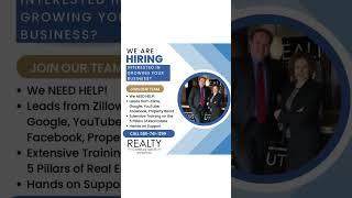Realtors- We Are Hiring! We need HELP with Leads