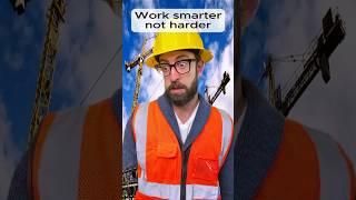 Work smarter not harder  #constructionwork #satisfyingworkers #funny #constructionworker #funny