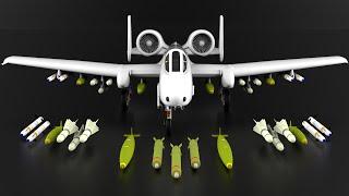 A-10 Thunderbolt - How it works? A-10 Warthog Explained!