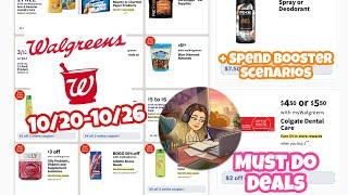 WALGREENS MUST DO DEALS 10/20-10/26 + SPEND BOOSTER SCENARIOS