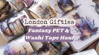 LONDON GIFTIES Fantasy-Inspired PET & Washi Tape Haul | Indie Stationery Unboxing