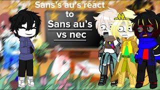 Sans’s au’s react to “sans’s au’s vs nec”|badly made|cringe|requested|link in description :)|