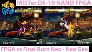 MiSTer FPGA DE-10 - FPGA Emulation vs Final Burn Neo - Neo Geo Showdown!