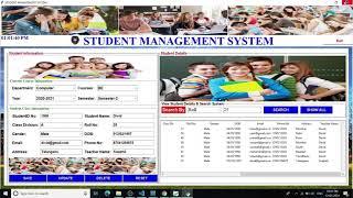 Python Projects - how to make student management system project in python with database