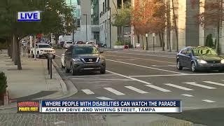 Where people with disabilities can watch the Gasparilla parade
