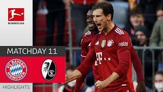 FC Bayern München - SC Freiburg 2-1 | Highlights | Matchday 11 – Bundesliga 2021/22