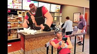 TF2 Scout insults a fast food worker