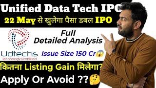 UNIFIED DATA TECH IPO | UNIFIED DATA TECH IPO LATEST GMP | UNIFIED DATA TECH IPO REVIEW |