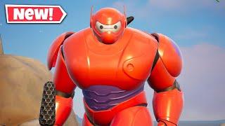 NEW HERO BAYMAX Skin Gameplay In Fortnite!