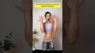To achieve a defined waistline, practice movement exercises, abdominal breathing, and core training