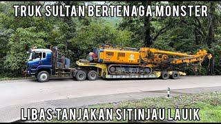 Pantas Viral, Truk Trailer Sultan Bertenaga Monster Muatan Super Libas Tanjakan Sitinjau Lauik