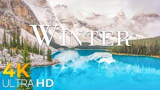 Winter Canada 4K Ultra HD | Relaxation Film with Christmas Music, Enchanting Winter Wonderland