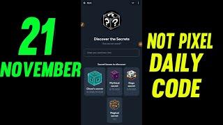 Not Pixel Secret Word | Not Pixel Airdrop Secret Code Today | Not Pixel Airdrop Secret Code