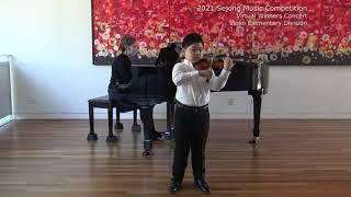 Concerto #9 in A minor, 1st Mvt. by de Beriot - George Wang, violin