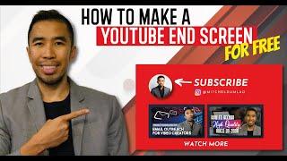 How To Make A Youtube End Screen / Outro For Free on Canva in 2-minutes | Mitchel Dumlao