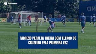 FABRIZIO PERALTA faz primeiro treino com elenco do CRUZEIRO