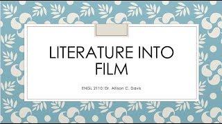 Literature as Film / Film as Literature