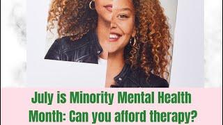 If you think you can’t afford therapy.... Watch this!