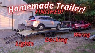 Homemade Trailer Finale | Wiring, Decking It's FINISHED!!