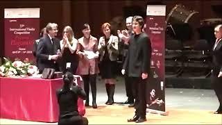 International Violin Competition "Premio Paganini" Award Ceremony - Prize to Oleksandr Pushkarenko