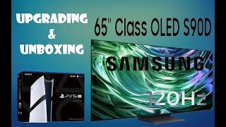 UNBOXING 65in SAMSUNG S90D OLED... Upgraded for new PS5 Pro!!