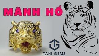 Tahi 5703 Nhẫn nam vàng 18k nhẫn đầu hổ TahiGems - Tahi Phạm