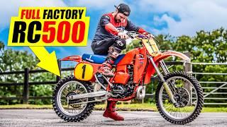 Riding an RC500 Factory 2 Stroke Honda!