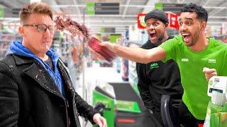 We Pretended To Work At The Grocery Store (Fake Employee Prank)