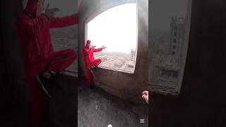 money heist #parkour rooftop # shorts video # YouTubelife