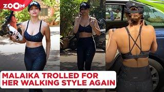 Malaika Arora TROLLED for her walking style again; netizens ask 'Why is she walking so weird?'