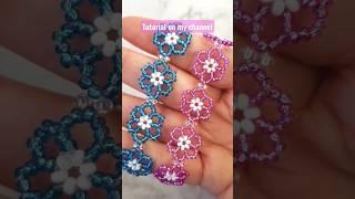 DIY Flower Bracelet. Jewelry Making Ideas #diyjewelry #handmadejewelry #tutorials #diy #shorts