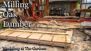 Milling Oak Lumber on the Wood-Mizer LT15 WIDE