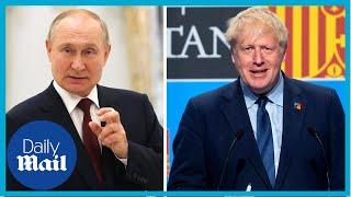 Boris Johnson reacts to Putin calling his body 'disgusting'