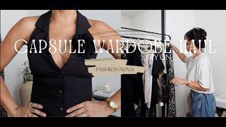 FASHION NOVA SUMMER TRY ON HAUL ( chic + capsule wardrobe )