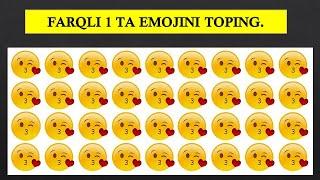 FARQLI EMOJILARNI TOPIB KO'RING 15 TA/ФАРКЛИ ЭМОЖИЛАРНИ ТОПИБ КУРИНГ (15)