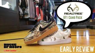 REALTREE x NIKE AIR FORCE 1 LE LOW "CAMOUFLAGE PACK" EARLY REVIEW