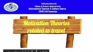 Motivation theories related to travel