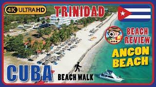 Ancon Beach Trinidad Cuba  (Most beautiful southern beach) 4K Walking Tour / Beach Walk & Review