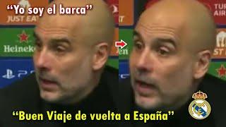 PEP GUARDIOLA se BURLA del REAL MADRID tras GOLEADA de MANCHESTER CITY HOY